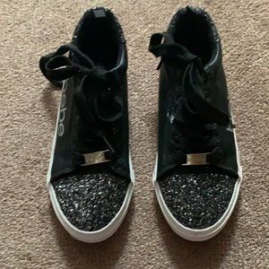 Bebe Girls black sneakers size 2